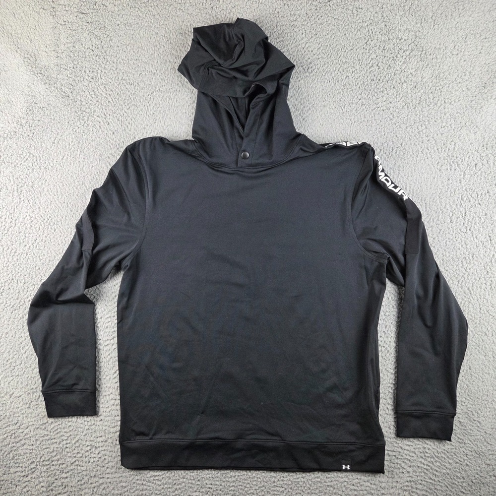 NWT Under Armour Playoff Hoodie Mens Large Black